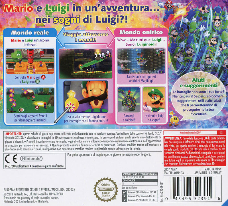 Mario E Luigi: Dream Team Bros - Nintendo 3DS Edizione Italiana (9262770913616)