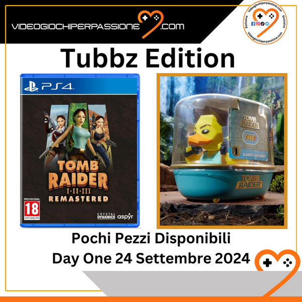 Tomb Raider I-III Remastered Starring Lara Croft Playstation 4 Tubbz Edition  Edizione Europea [PRE-ORDINE] (9245993173328)
