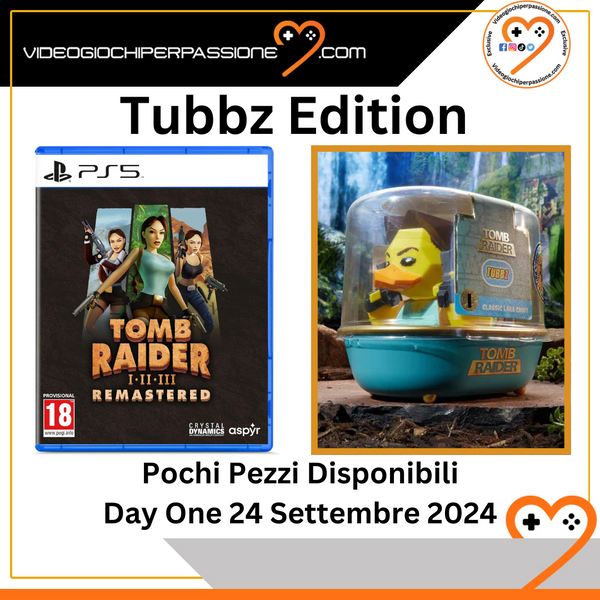 Tomb Raider I-III Remastered Starring Lara Croft Playstation 5 Tubbz Edition Edizione Europea [PRE-ORDINE] (9246001758544)