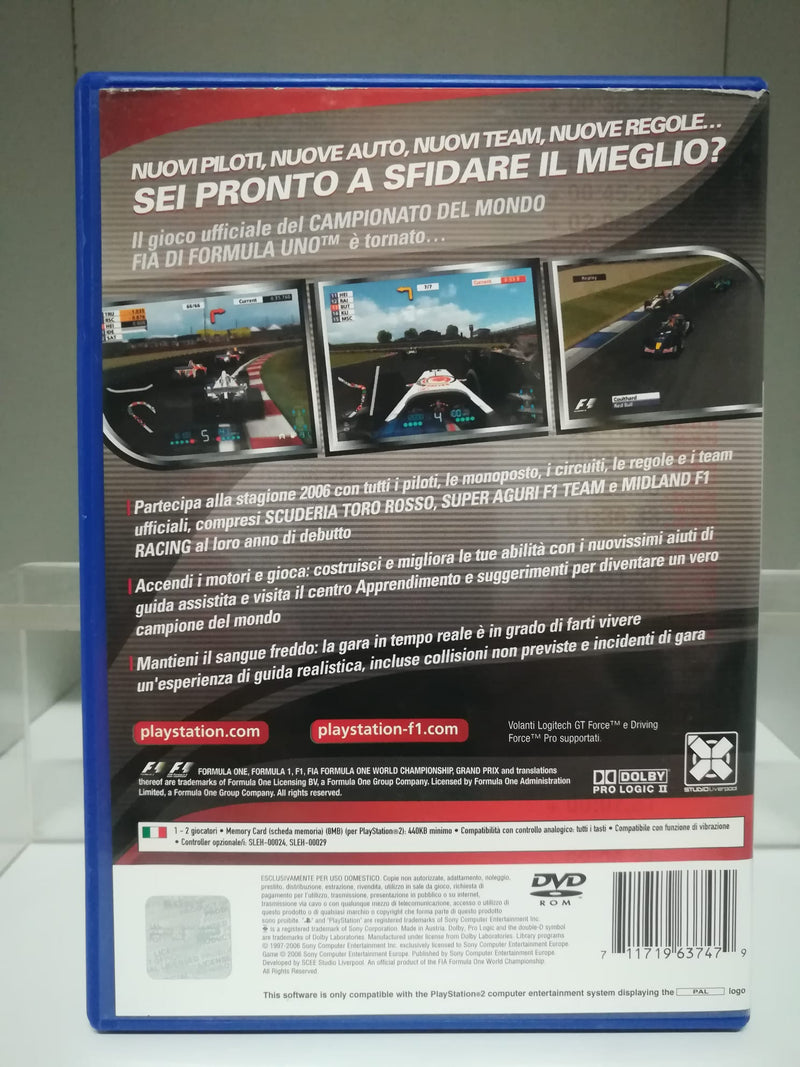FORMULA ONE 06 PS2 (usato garantito)(versione italiana) (6590621253686)