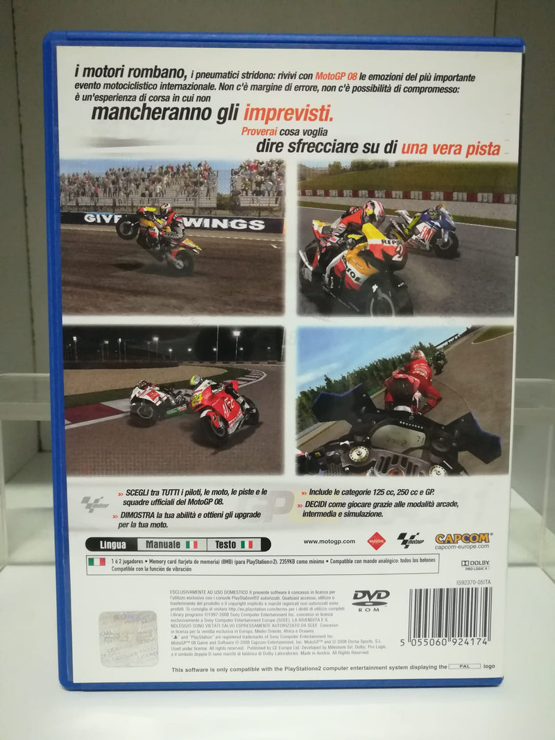 MOTO GP 08 PS2 (usato garantito)(versione italiana) (6590624006198)