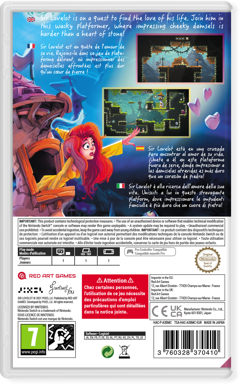 Sir Lovelot Nintendo Switch Edizione Europea [PRE-ORDINE] (6670519337014)