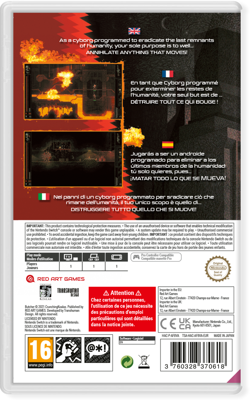 Butcher Nintendo Switch Edizione Europea [PRE-ORDINE] (6670500003894)