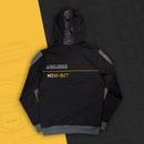 Felpa con cappuccio nera ufficiale SEGA Mega Drive 'MD16-Bit' (unisex) (6666492805174)