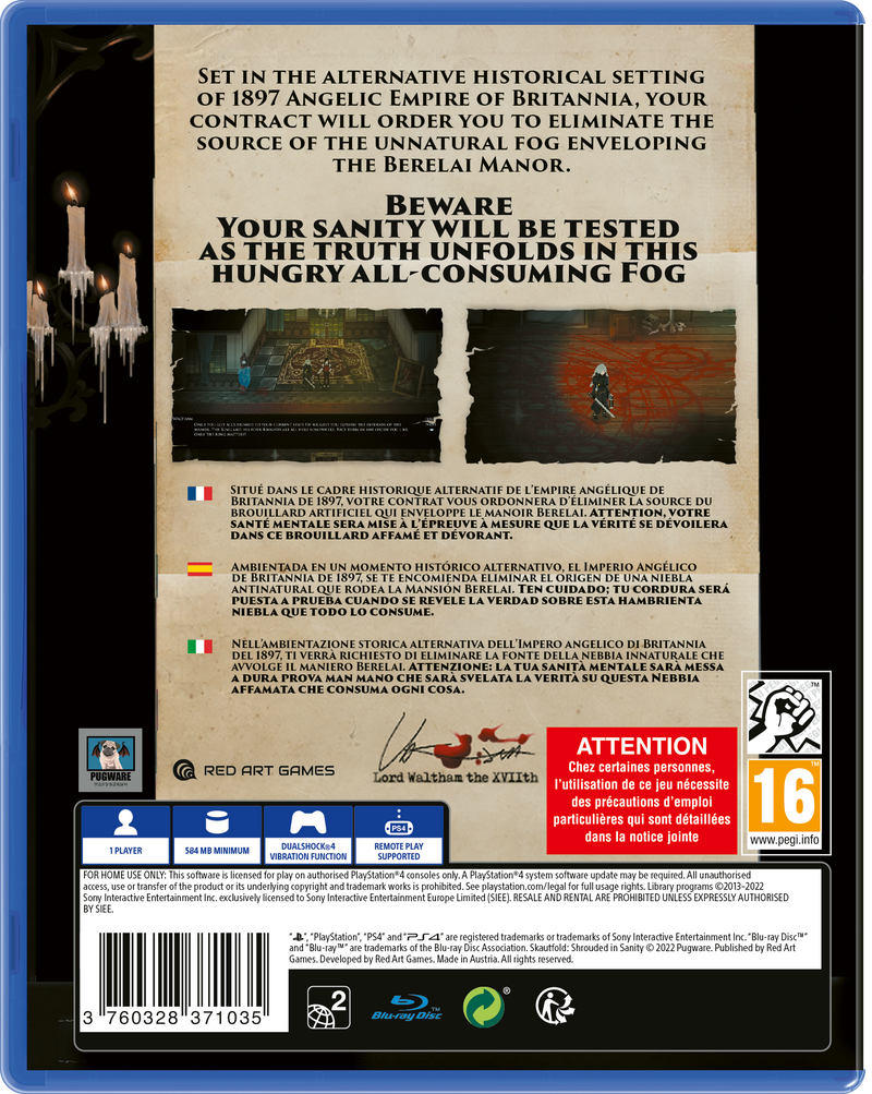 Skautfold: Shrouded in Sanity Playstation 4 Edizione Europea [PRE-ORDINE] (6678484811830)