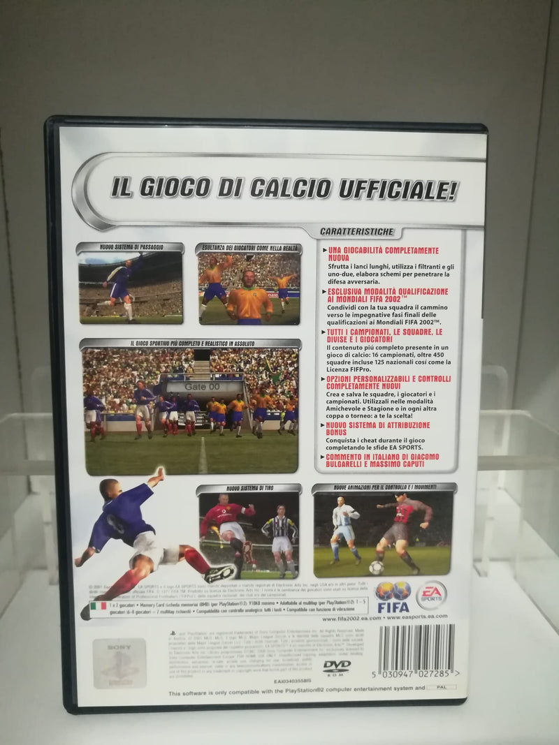 FIFA FOOTBALL 2002 PS2 (usato garantito)(versione italiana) (6584629592118)