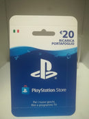 RICARICA PORTAFOGLIO EURO 20-PLAYSTATION STOR (ITALIANA) (6595589668918)