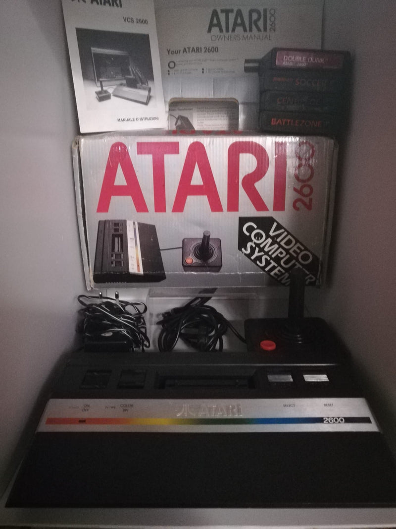 CONSOLE ATARI 2600 (video computer system)(completa+3 giochi) (4683770200118)