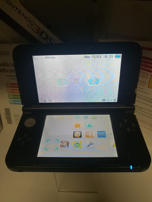 NINTENDO 3ds xl console in argento/nero (usato garantito) (6610149998646)