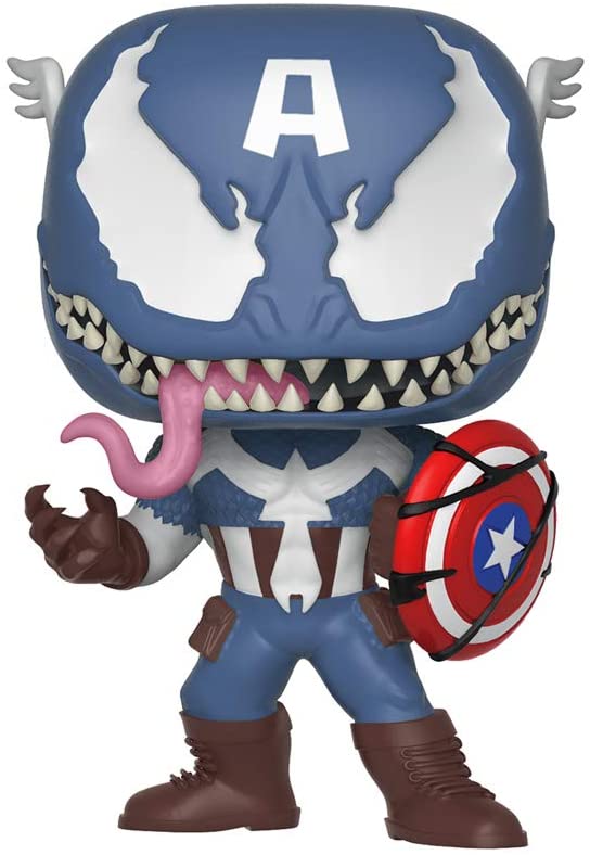 Venom POP! Marvel  Venomized Captain America 9 cm PRE-ORDER 04-2022 (6663074873398)