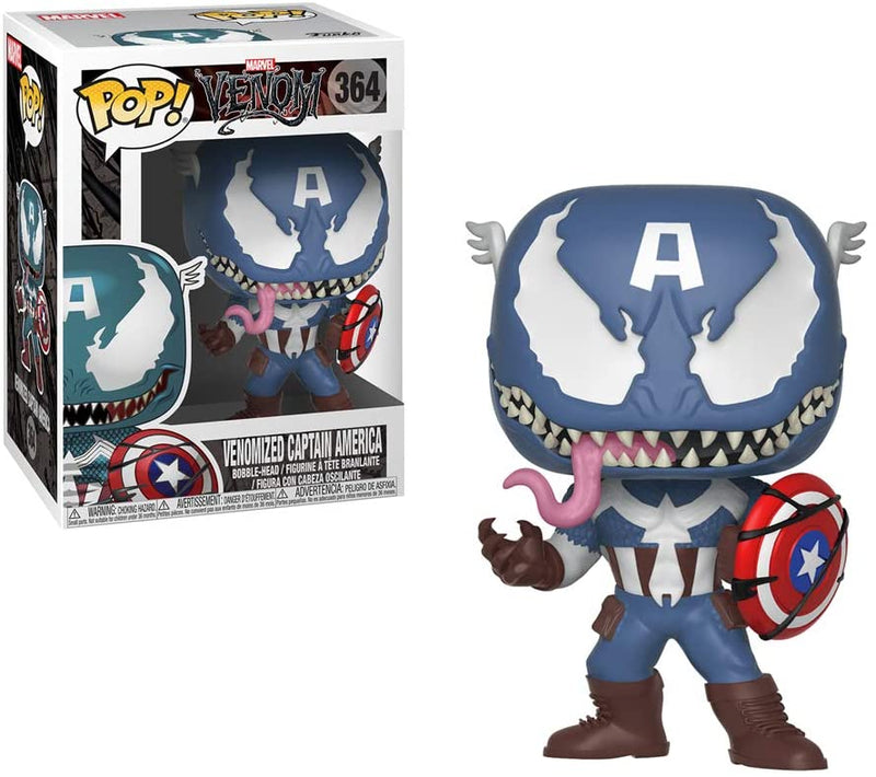 Venom POP! Marvel  Venomized Captain America 9 cm PRE-ORDER 04-2022 (6663074873398)