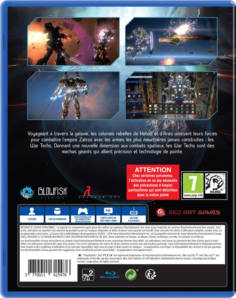 War Tech Fighters Playstation 4 Edizione Europea (6690105425974)