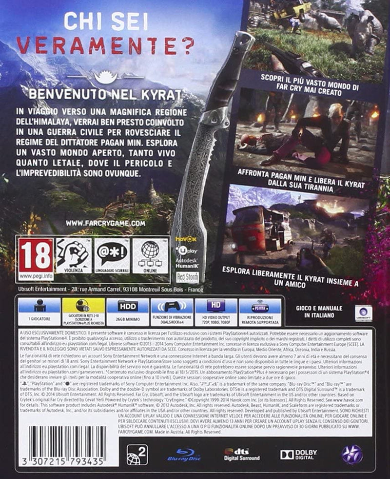 FARCRY 4 PS4 (versione italiana) (4643514253366)