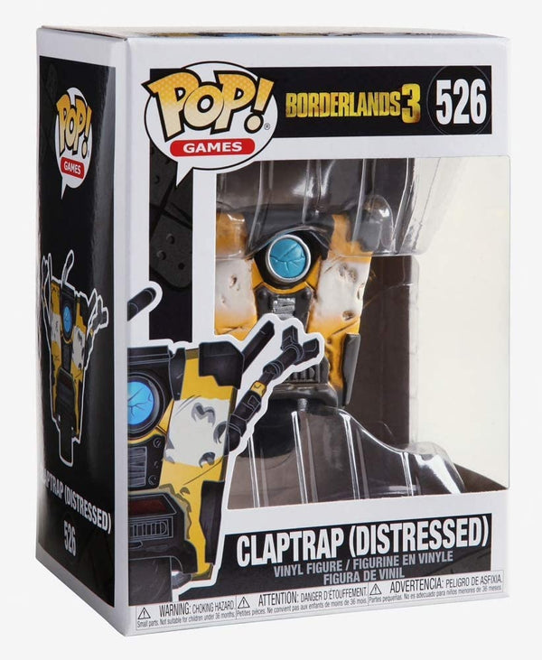 POP.  FUNKO BORDERLANDS 3 -CLAPTRAP(DISTRESSED)-526 (4905684729910)