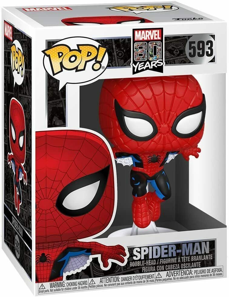 Marvel 80esimo POP! Marvel Spider-Man (prima apparizione) 9 cm PRE-ORDER 04-2022 (6669291061302)