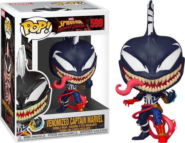 POP!FUNKO MARVEL SPIDER-MAN MAXIMUM VENOM-VENOMIZED CAPTAIN MARVEL-599 (4747022041142)