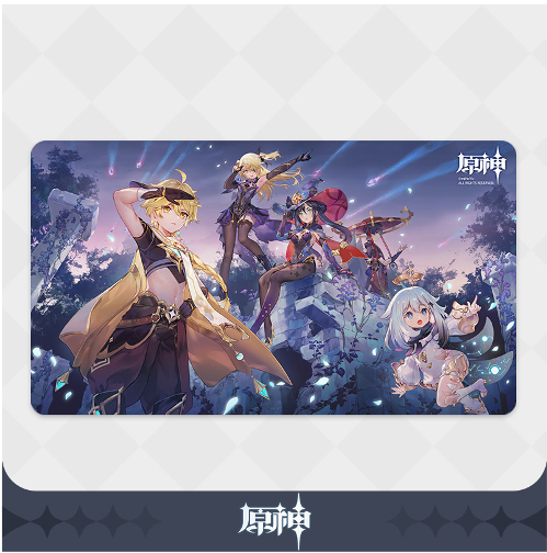 Genshin Impact Unreconciled Stars - Mouse Pad - Aether, Fischl, Mona, Paimon & Scaramouche - 70x40cm (8043921867054)