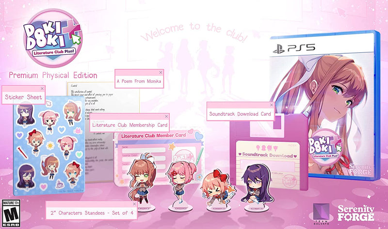 Doki Doki Literature Club Plus! Premium Physical Edition – Playstation 5 Edizione Americana - PRE-ORDINE (6611430244406)