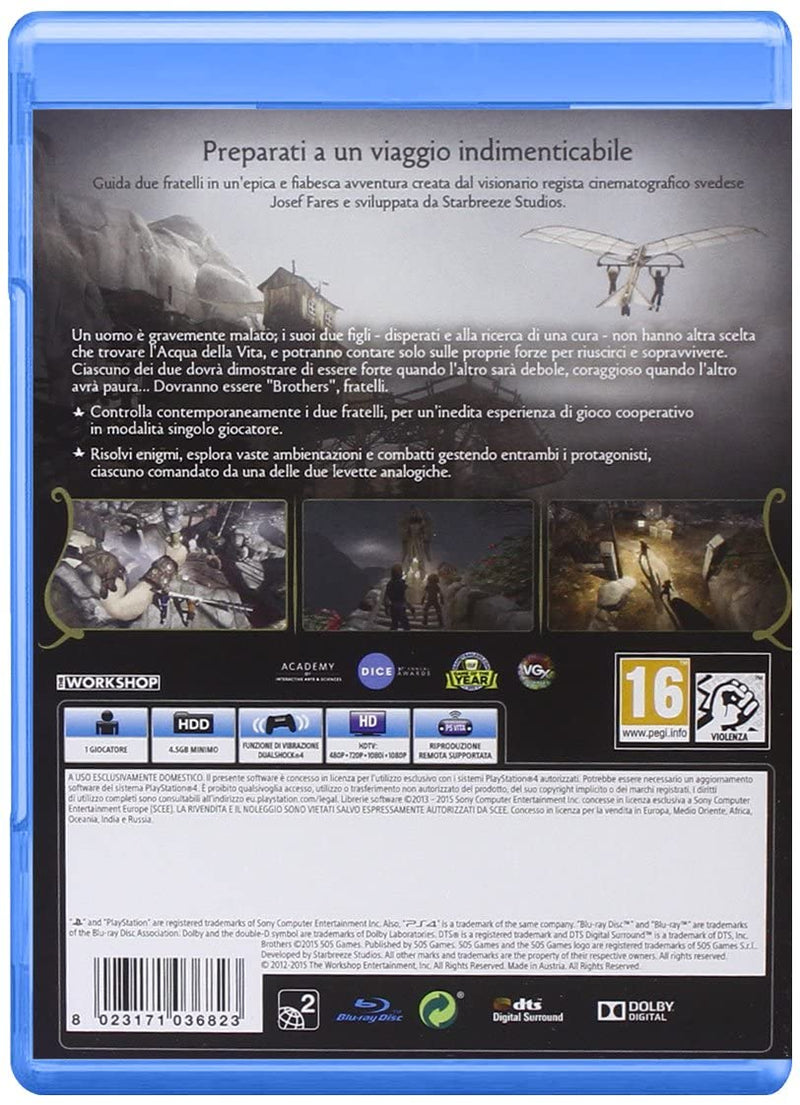 BROTHERS A TALE OF TWO SONS PLAYSTATION 4 EDIZIONE ITALIANA (4552594260022)