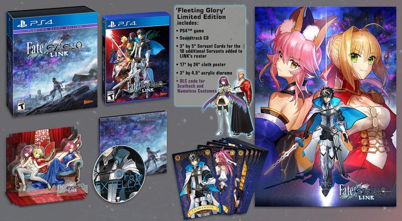 Fate / EXTELLA Link - Fleeting Glory Limited Edition - PlayStation 4 Edizione Americana (4743165345846)