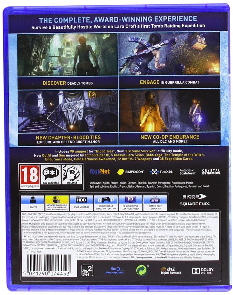 RISE OF THE TOMB RAIDER 22 YEAR CELEBRATION PS4 (versione inglese) (4643058974774)
