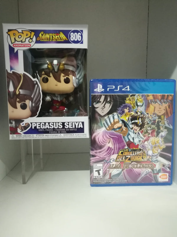 Saint Seiya Soldiers' Soul I cavalieri dello zodiaco  -PS4 (versione sud america)+POP! FUNKO (6549355823158)