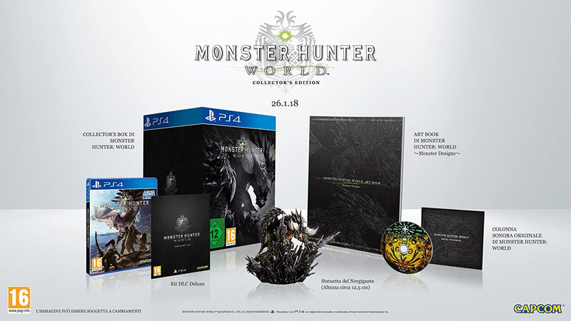 MONSTER HUNTER WORLD COLLECTOR'S EDITION PLAYSTATION 4 EDIZIONE GIAPPONESE (4586077323318)