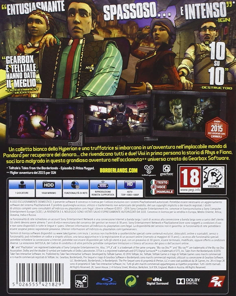 TALES FROM THE BORDERLANDS PLAYSTATION 4 EDIZONE ITALIANA (4551472775222)