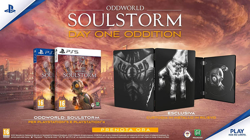 Oddworld: Soulstorm - Day One Oddition Steel Book Edition - PlayStation 5 Edizione Italiana (6550834577462) (6584189386806) (6584397987894)