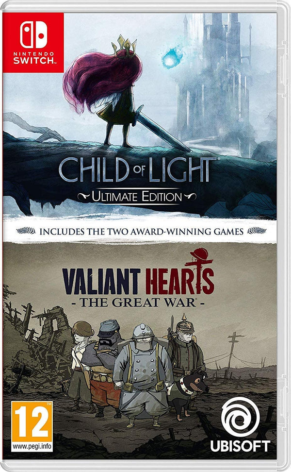 CHILD OF LIGHT ULTIMATE EDITION + VALIANT HEARTS THE GREAT WAR NINTENDO SWITCH (4527461826614)