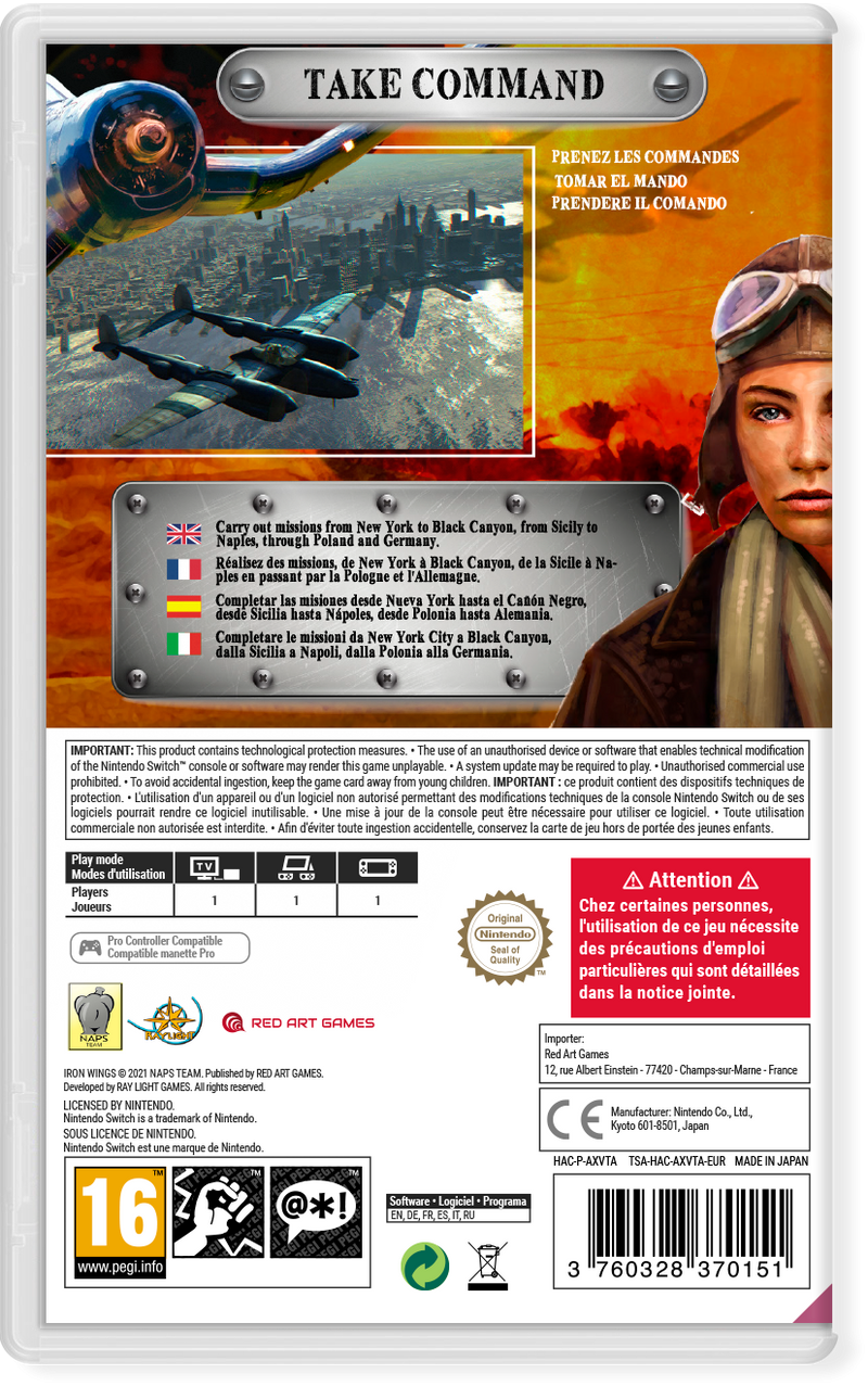 Iron Wings - Nintendo Switch Edizione Europea (6670665252918)