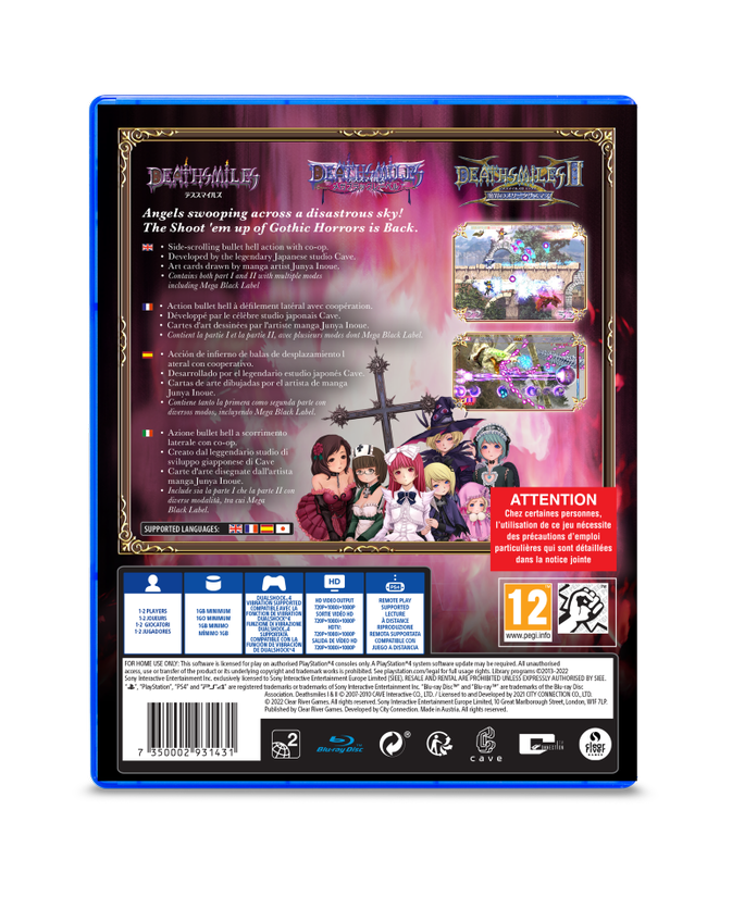 Deathsmiles I & II Playstation 4 Edizione Europea [PRE-ORDINE] (6791617577014)