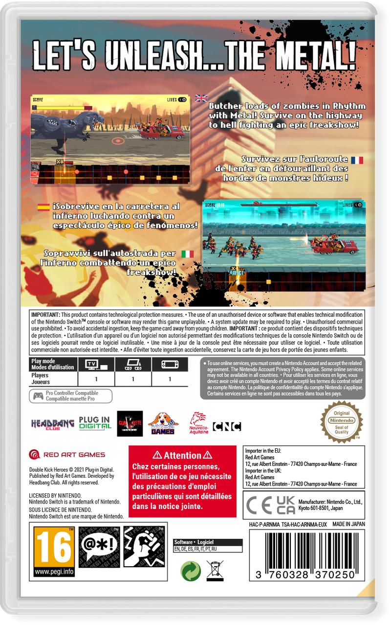 Double Kick Heroes Steelbook® Edition Nintendo Switch Edizione Europea (6670707490870) (6670709522486)