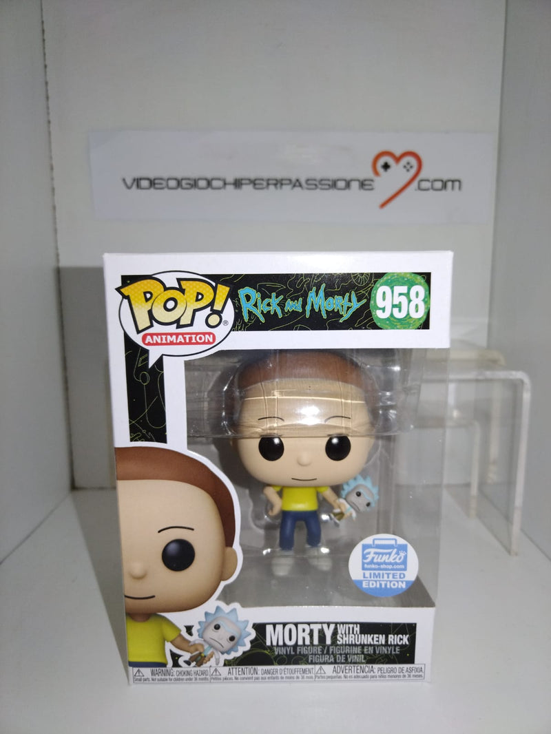 POP! Funko Morty with Shrunken Rick Exclusive (6794732437558)