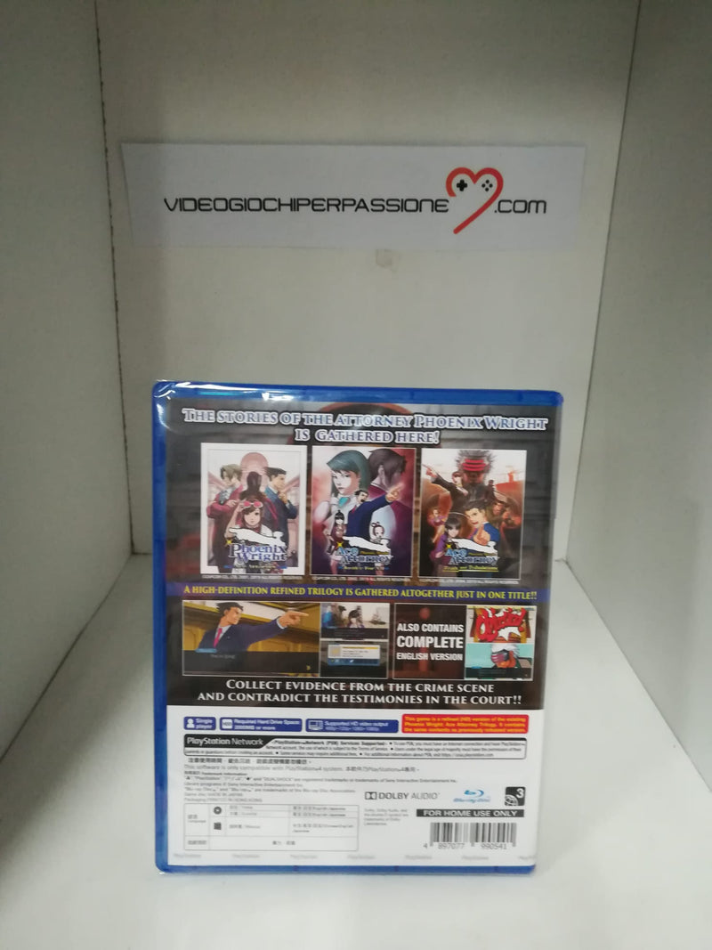 PHOENIX WRIGHT: ACE ATTORNEY TRILOGY PS4 (6657501626422)