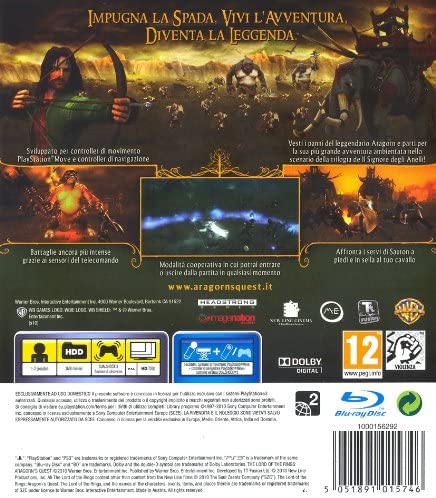 IL SIGNORE DEGLI ANELLI L'AVVENTURA DI ARAGORN PS3 (versione italiana)