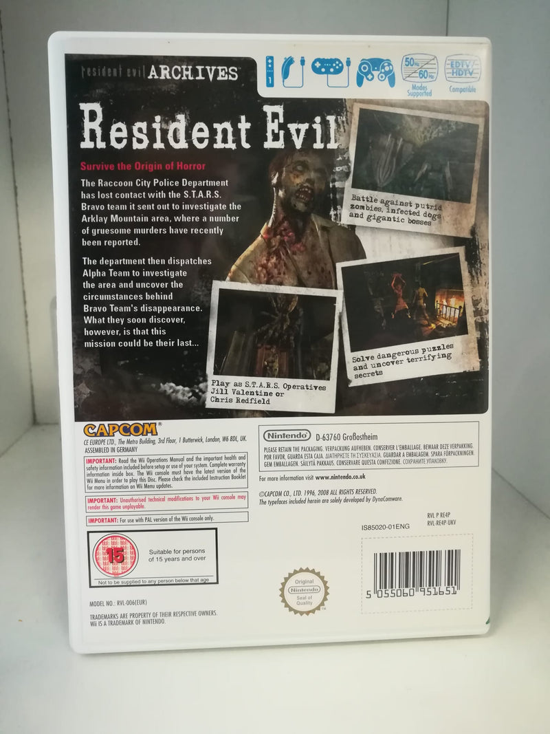 RESIDENT EVIL ARCHIVES NINTENDO WII (usato garantito) (6618353139766)