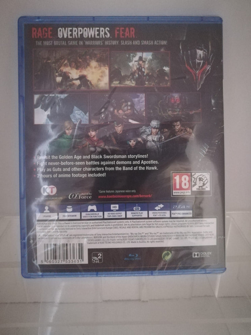 Berserk And The Band Of The Hawk - Playstation 4 Edizione Europea (4552573747254)