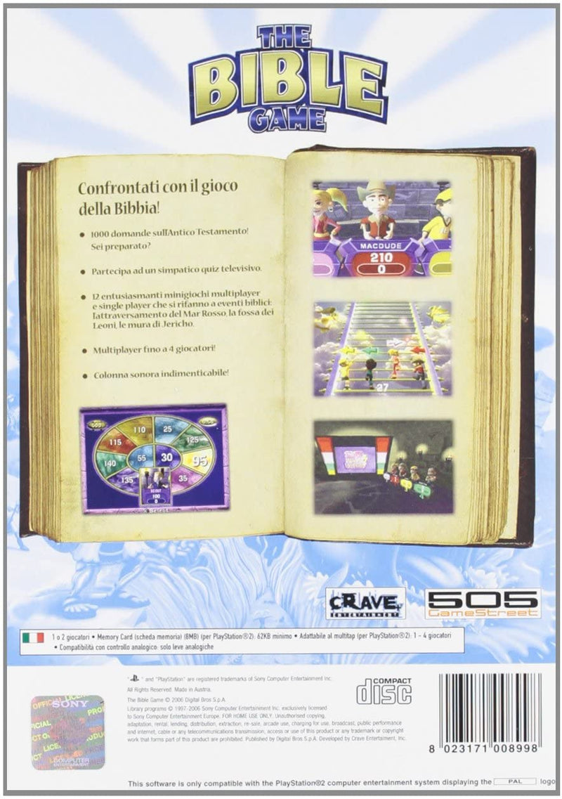 THE BIBLE GAME PS2 (versione italiana )(il gioco della bibbia) (4667913076790)