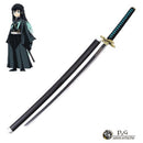 KATANA DEMON SLAYER -MUICHIRO TOKITO- CM 102 IN ACCIAIO SENZA FILO (da16 anni in su) (4883708411958)