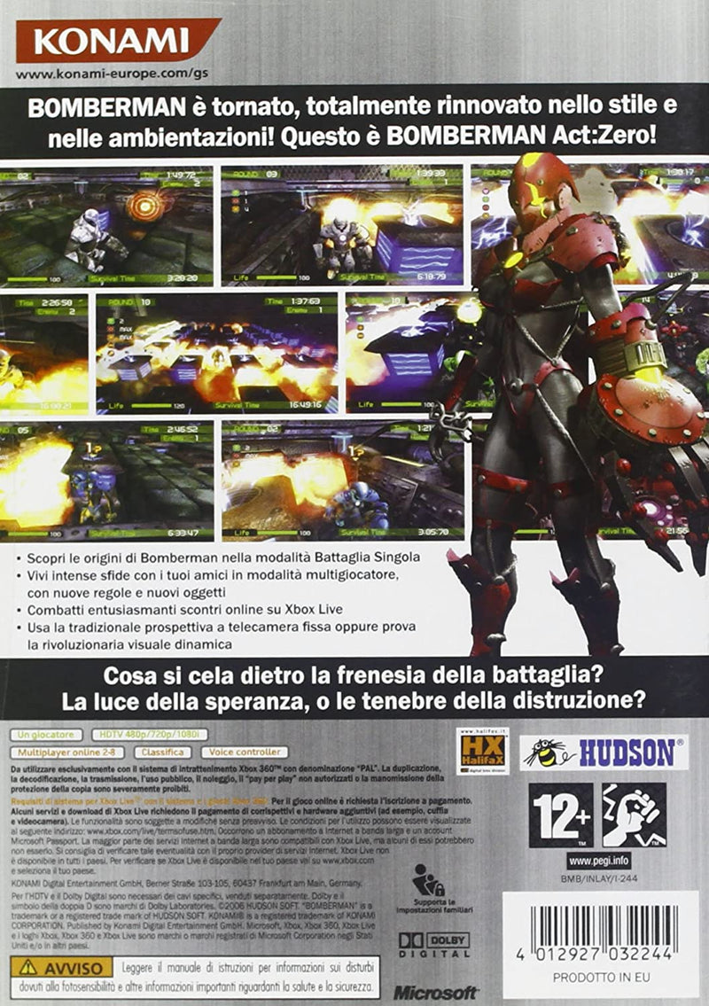 BOMBERMAN ACT ZERO XBOX 360 EDIZIONE ITALIANA (4574370168886)