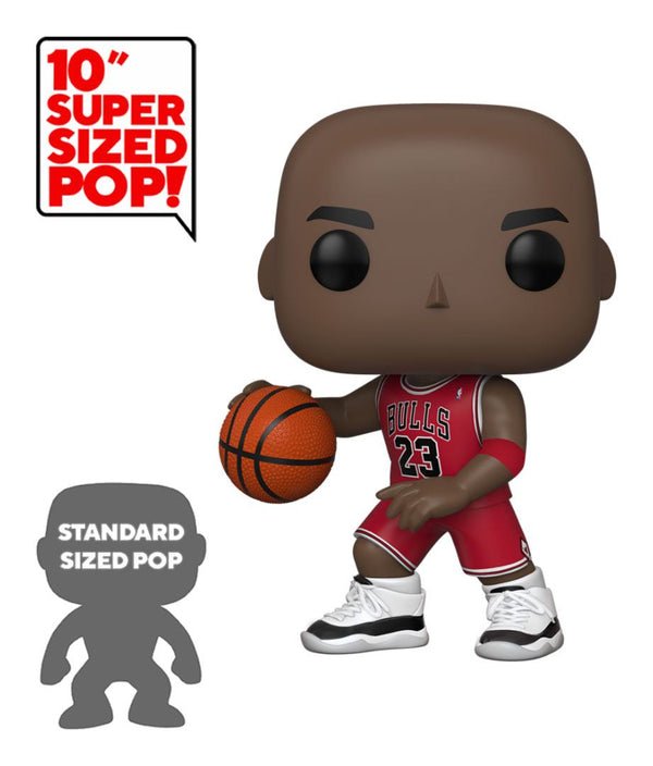 NBA Super Sized POP! Vinyl Figur Michael Jordan (Red Jersey) 25 cm (PRE-ORDER) (4910535606326)