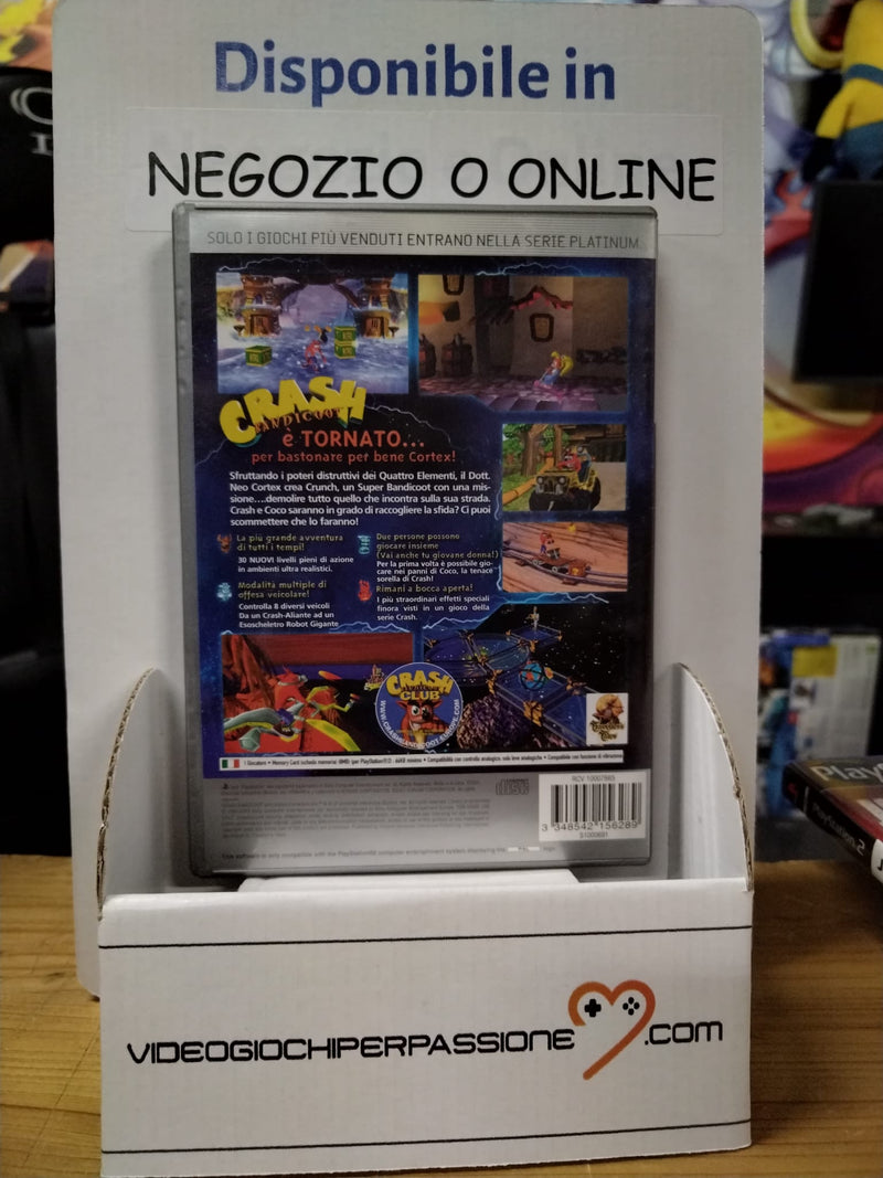 CRASH BANDICOOT L'IRA DI CORTEX PS2 (usato garantito)(versione italiana) (8138652975406)