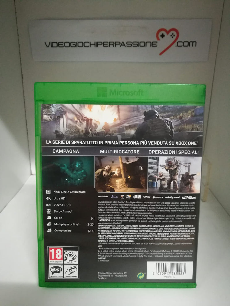 CALL OF DUTY MODERN WARFARE XBOX ONE (usato)(versione italiana) (6741085585462)