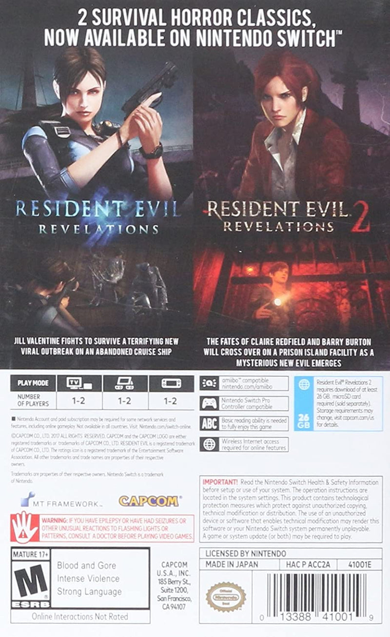 RESDENT EVIL REVELATIONS COLLECTION NINTENDO SWITCH (versione americano) (4655338324022)
