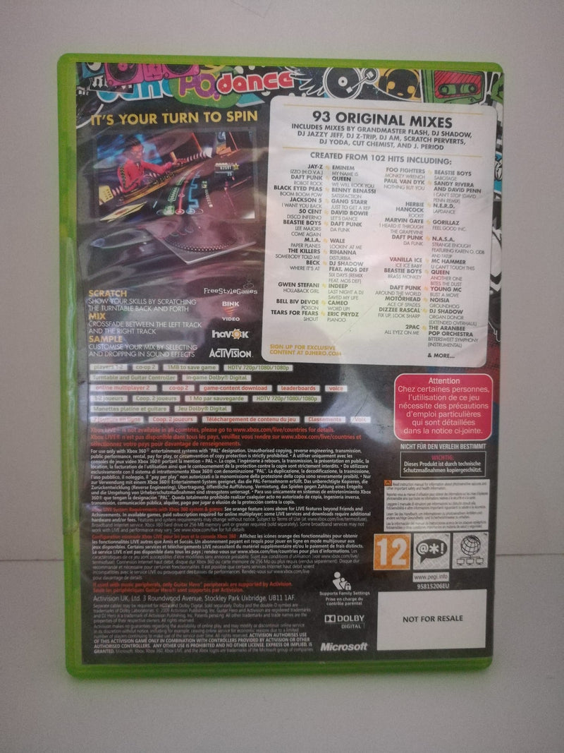 DJ HERO XBOX 360 (completamente in italiano)(usato garantito) (4695812112438)