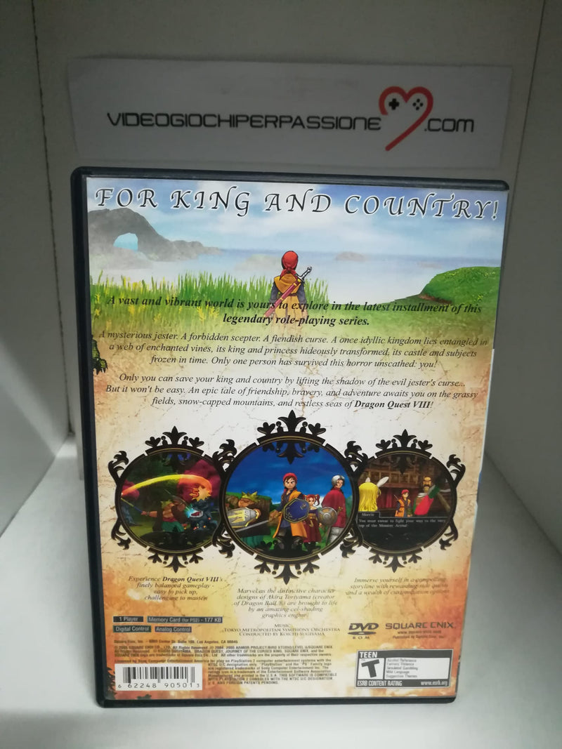 DRAGON QUEST VIII 8 JOURNEY OF THE CURSED KING PS2 (usato)(versione americana) (6752888815670)