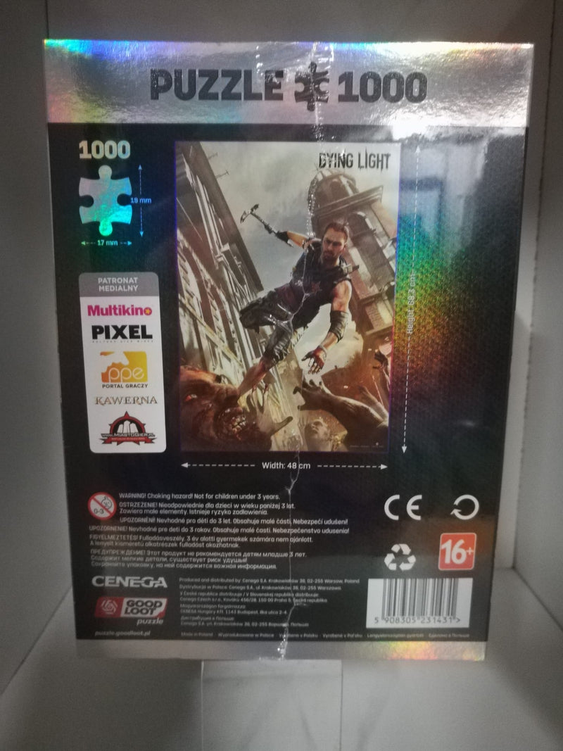 PUZZLE 1000 P.- DYING LIGHT +POSTER+BAG COTTONE (4763107393590)