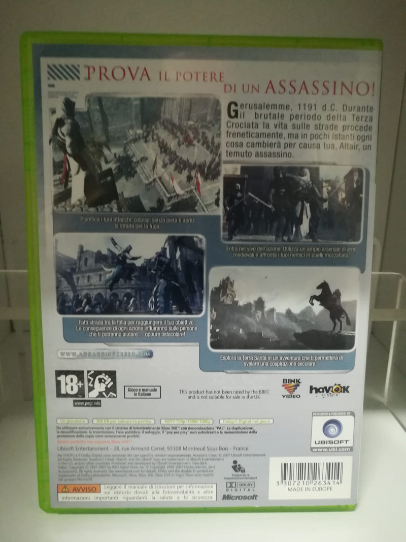 ASSASSIN'S CREED XBOX 360 (gioco in italiano)(usato garantito) (6584734548022)