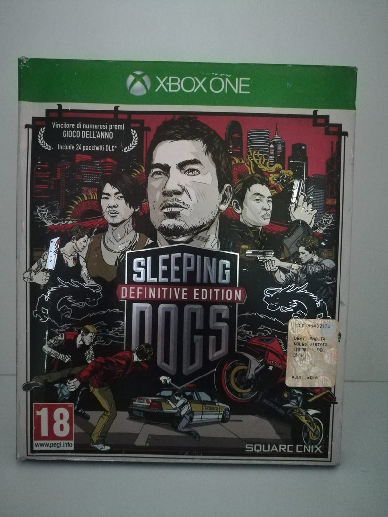 SLEEPING DOGS  DEFINITIVE EDITION XBOX ONE (versione italiana)(esposizione fiera)NUOVO (4695923589174)